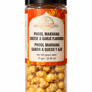 Khana Khazana Phool Makhana Cheese & Garlic Jar 70gm